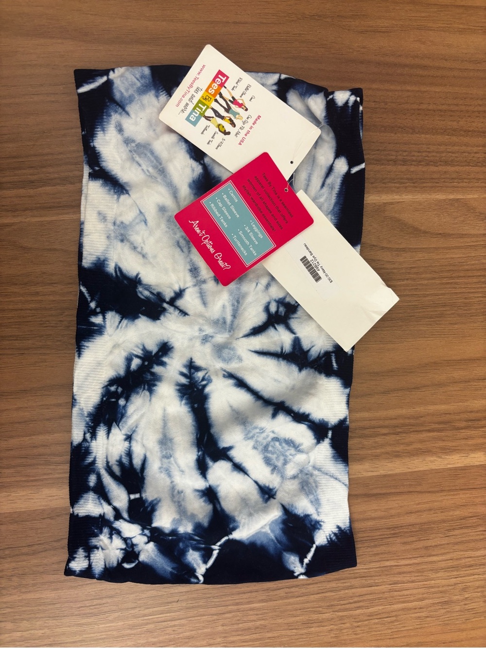 Tees by Tina Navy & White Tie-Dye Tube Top - Picture 2 of 2